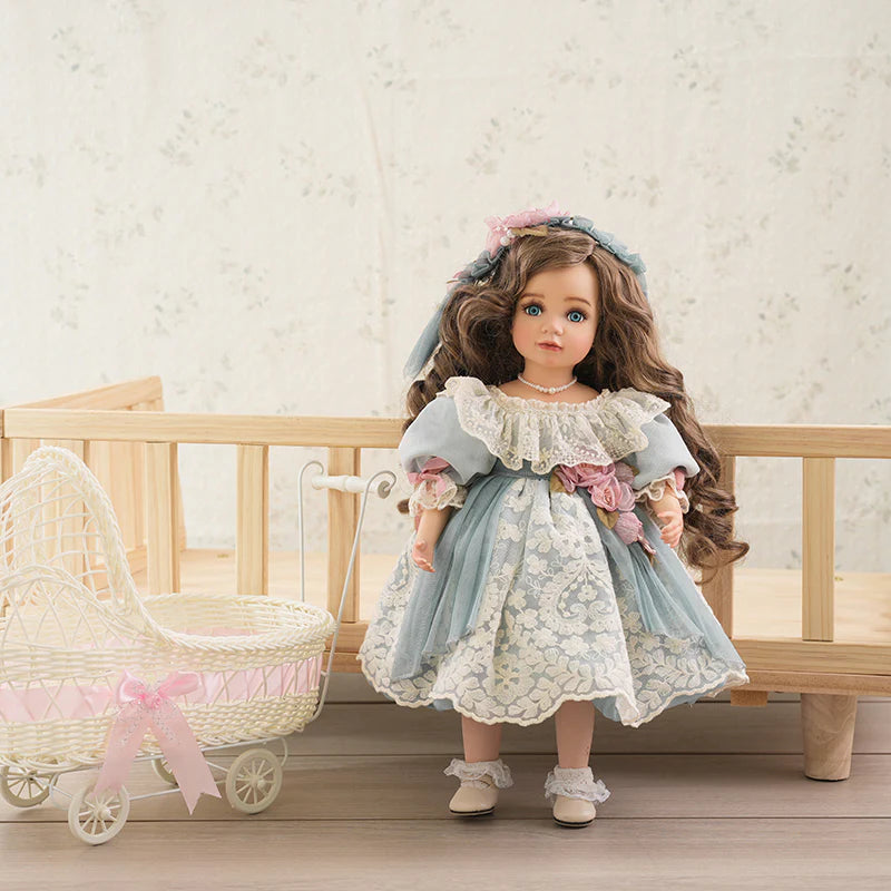 18-Inch/45cm Dolls Hand-Paint Vintage Porcelain Girl Dolls Collectible - Reborn Doll Australia