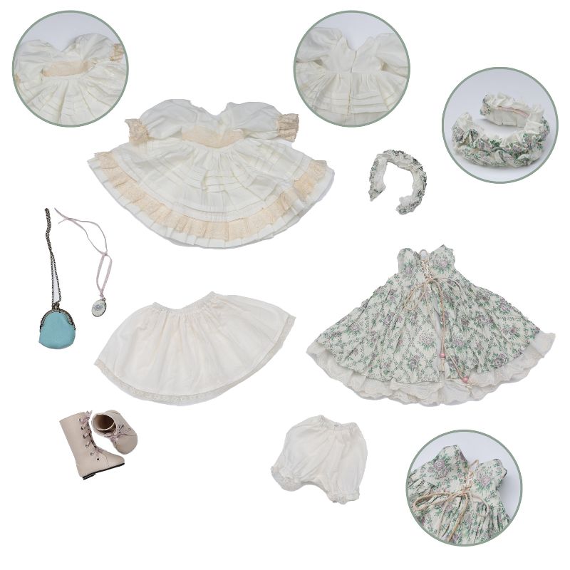 8‑Inch/20cm Victorian Adorable Vinyl Ball‑Jointed Collectible Reborn Doll Clothes - Reborn Doll Australia