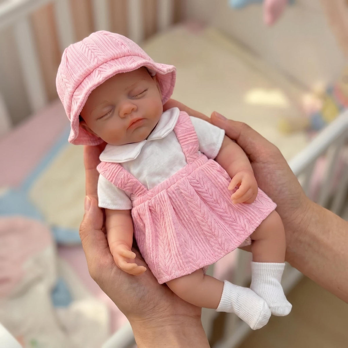12 inch Reborn Doll Girl Soft Silicone Newborn Washable Easy to Clean for Children Small