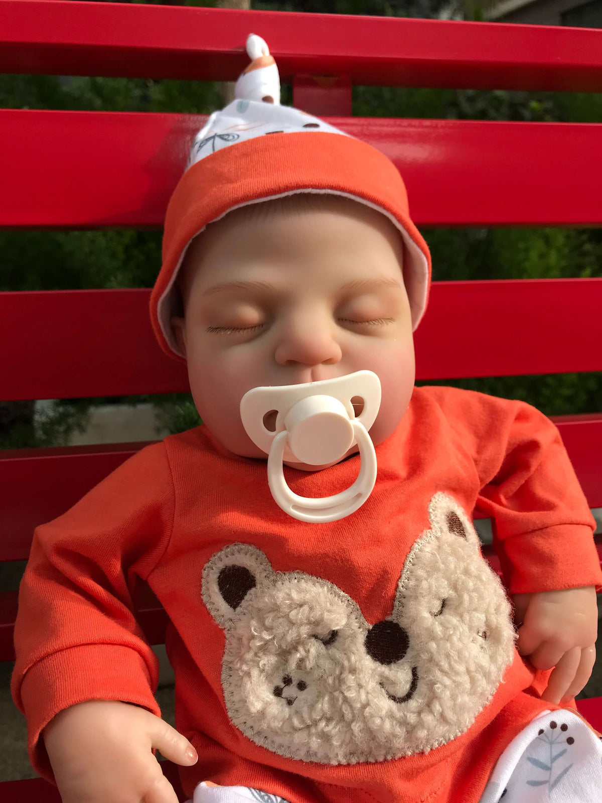 18 Inch Red Outfit Sleeping Reborn Baby Doll