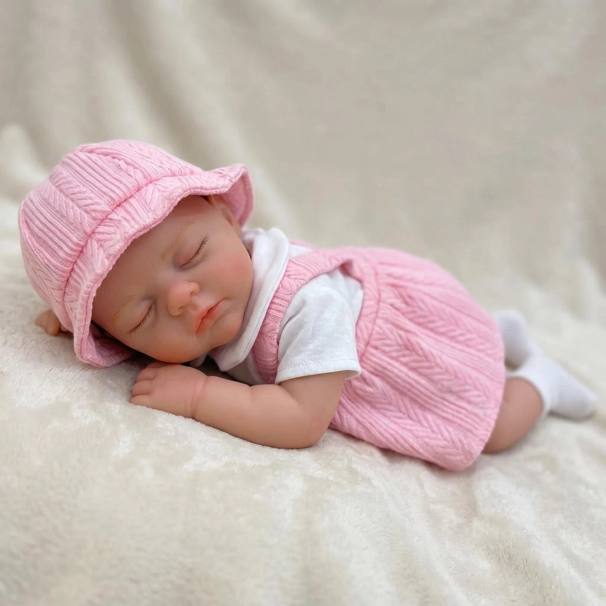12 inch Reborn Doll Girl Soft Silicone Newborn Washable Easy to Clean for Children Small