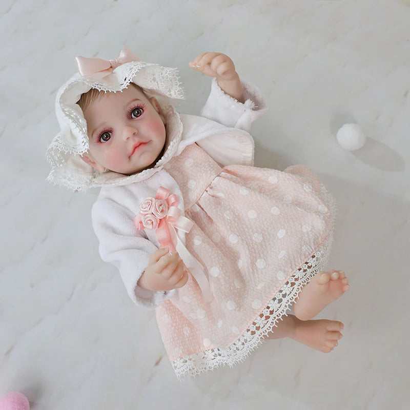 Exquisite Baby Pink Series · 12-Inch/30cm Full Vinyl Reborn Doll - Reborn Doll Australia