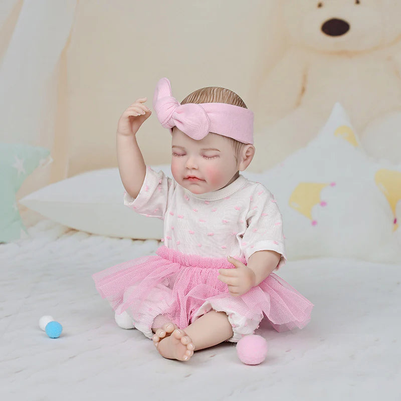 Pink and White Dream Series · 12-inch/30cm Full Vinyl Reborn Doll - Reborn Doll Australia