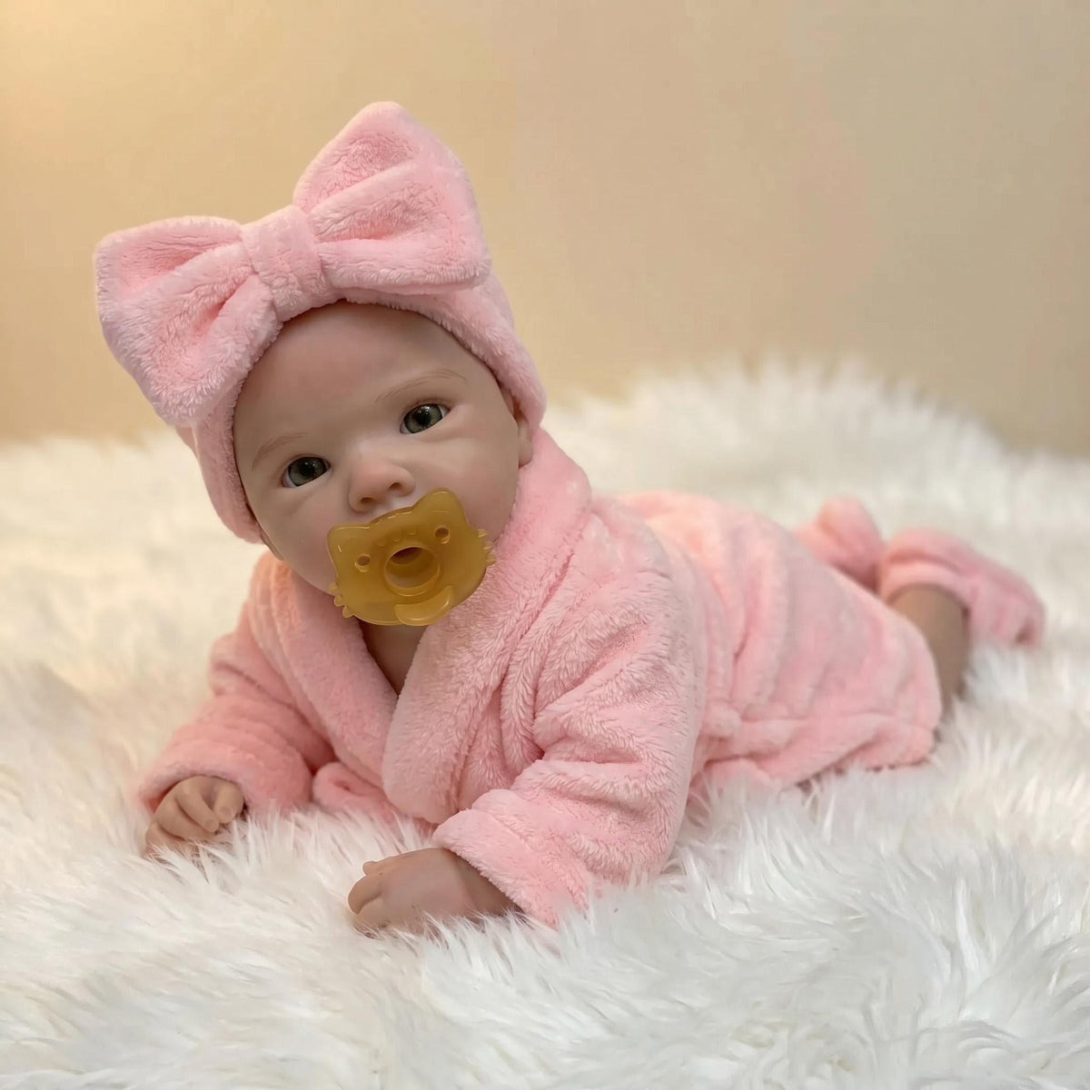 18-inch Platinum Solid Silicone Collectible Doll Super Soft Elastic Feel Bettie Silicone Version Real Baby Size