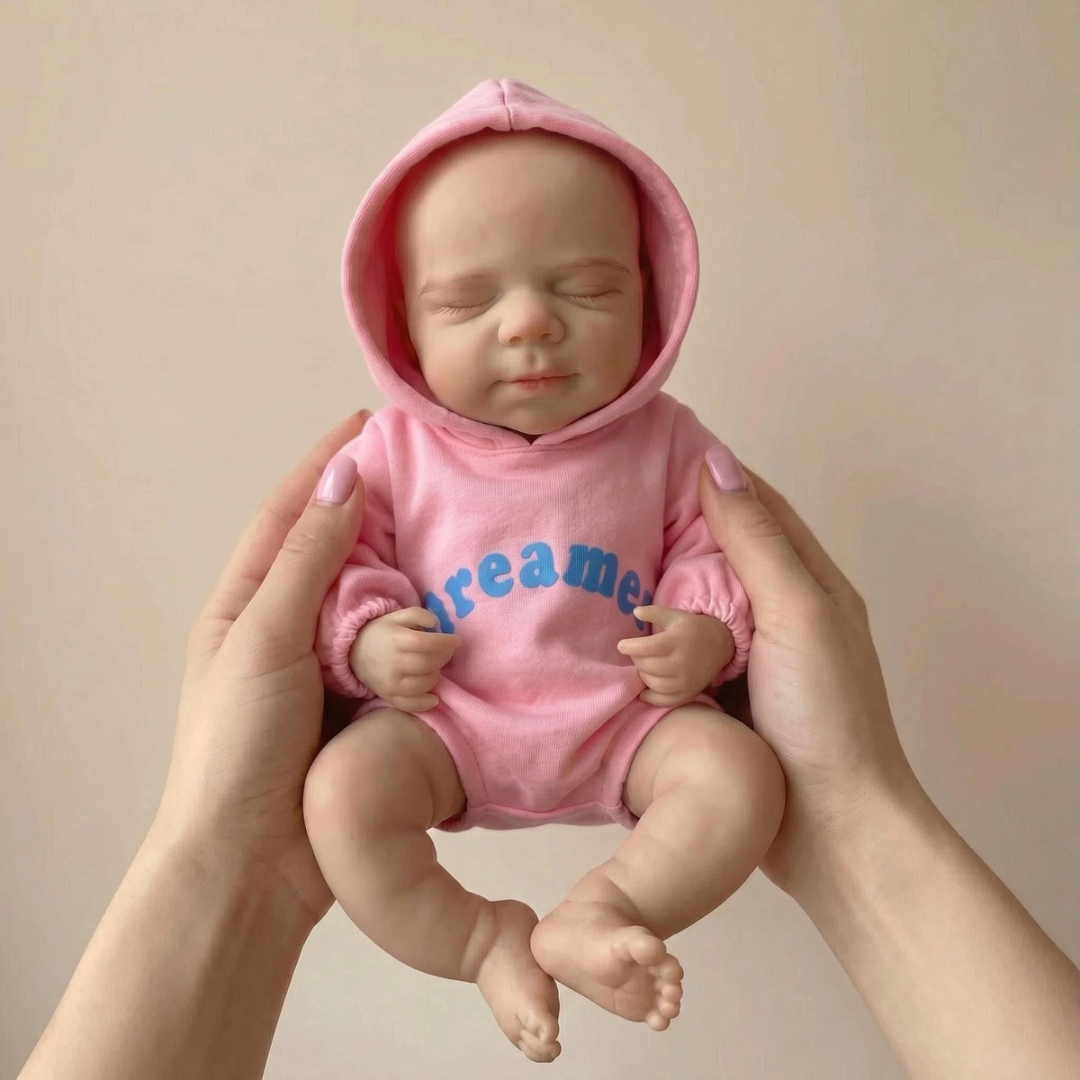 12 Inch Flexible Elastic Solid Platinum Silicone Art Doll Premie Baby Pascale Collector Gift with Random Pacifier And Bottle