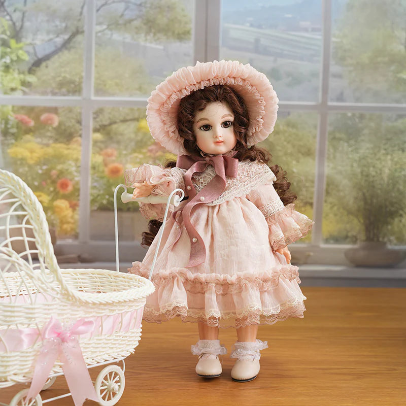 Vintage BJD Doll 16 Inch/40cm - Imperial Court Theme 1/4 Ball Jointed Dolls for Girls - Hand-Painted Face & Exquisite Dress Up Set - Reborn Doll Australia