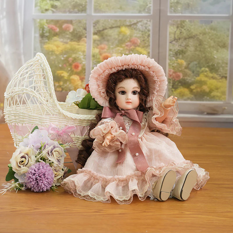 Vintage BJD Doll 16 Inch/40cm - Imperial Court Theme 1/4 Ball Jointed Dolls for Girls - Hand-Painted Face & Exquisite Dress Up Set - Reborn Doll Australia