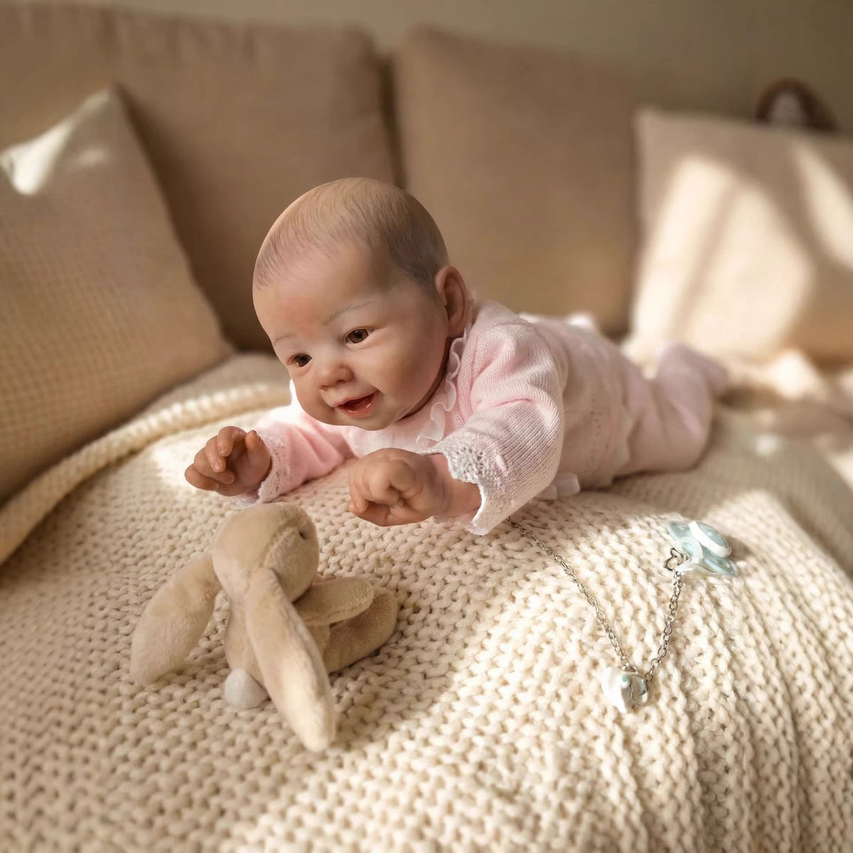 19inch Cloth Body Reborn Doll Newborn Baby doll