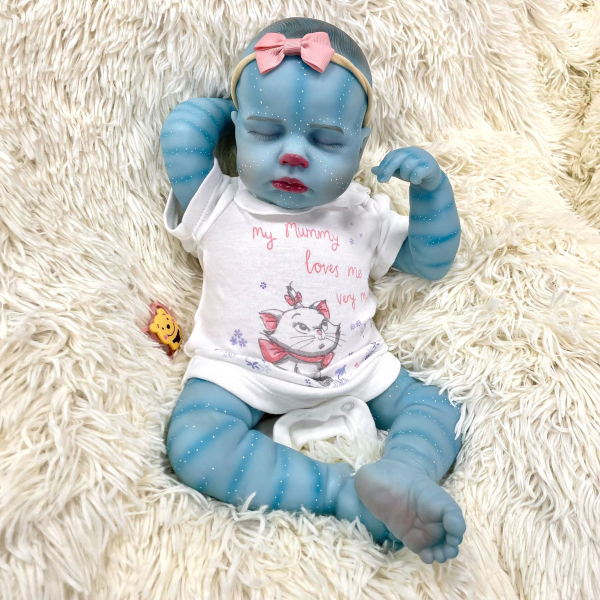 19 inch Cloth‑Body Sleeping Themed Doll, Cartoon Print Onesie Outfit, Multi‑age Companion for Holiday Gifting