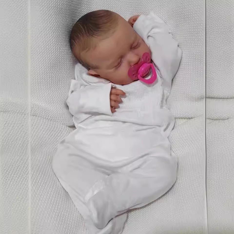 19 inch Reborn Baby Dolls with Full Vinyl Body Girl Doll Newborn Kids Gift