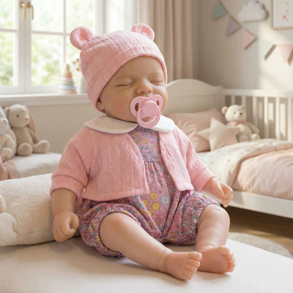 12 inch cardigan top pascale solid silicone reborn doll as a Christmas gift for children