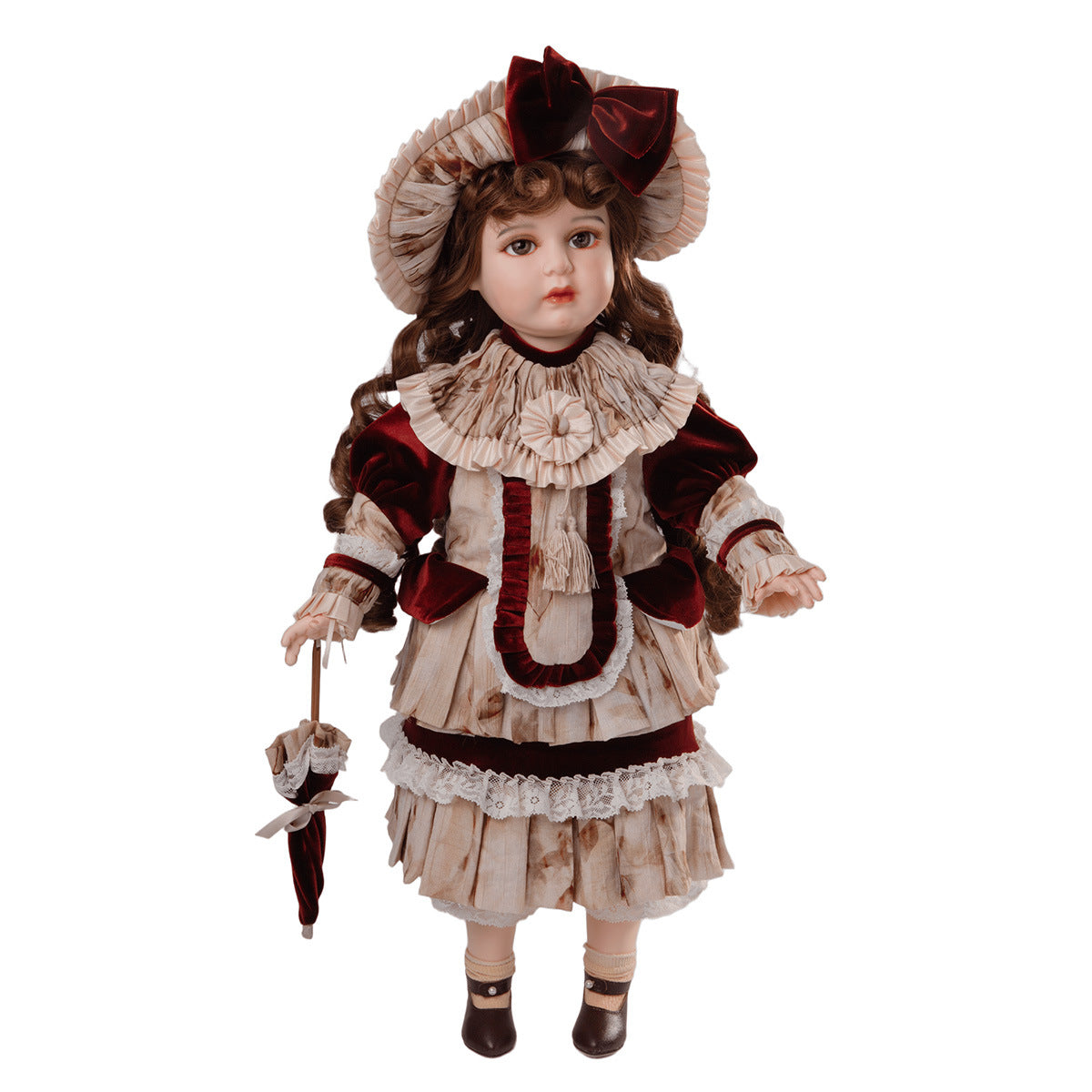 26 Inch Collectible Girl Dolls Genuine Fine Bisque Porcelain Doll