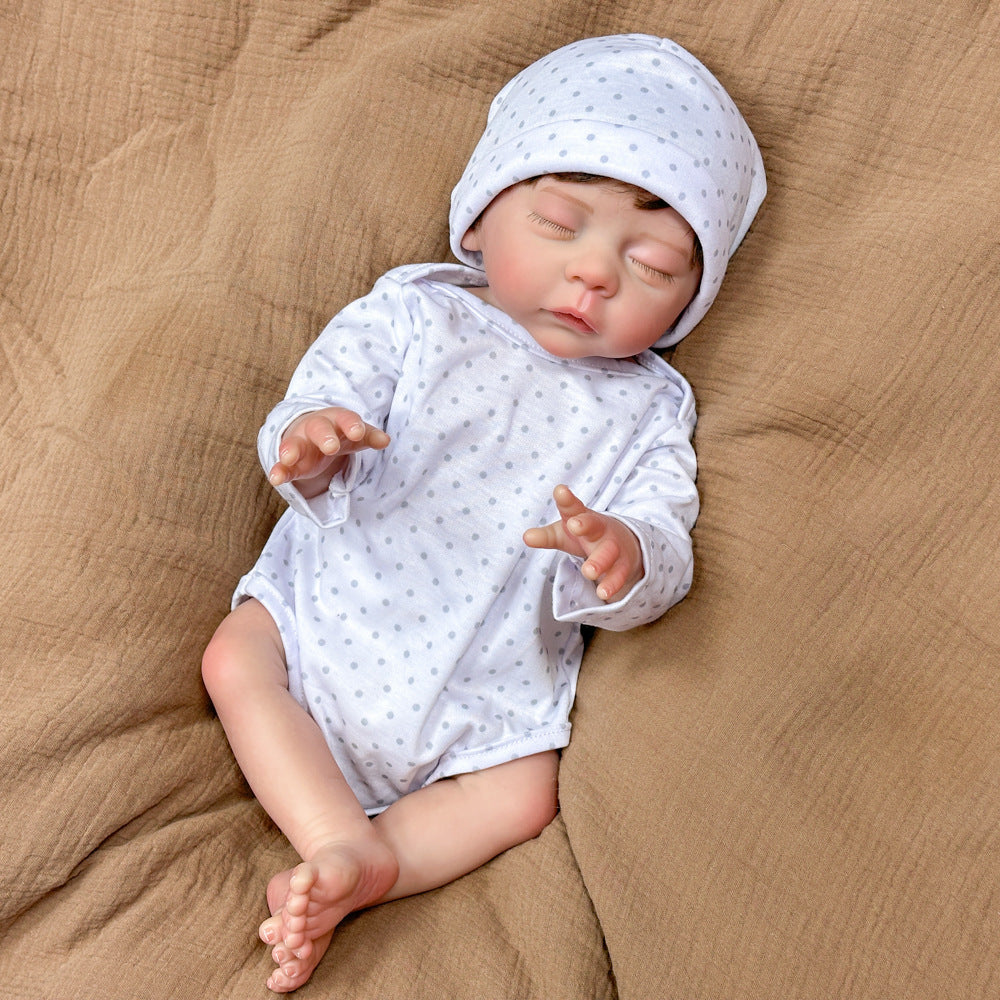 18 Inch Full‑Vinyl Reborn Doll, Nice Surprise for Birthdays and Holiday Gift‑Giving