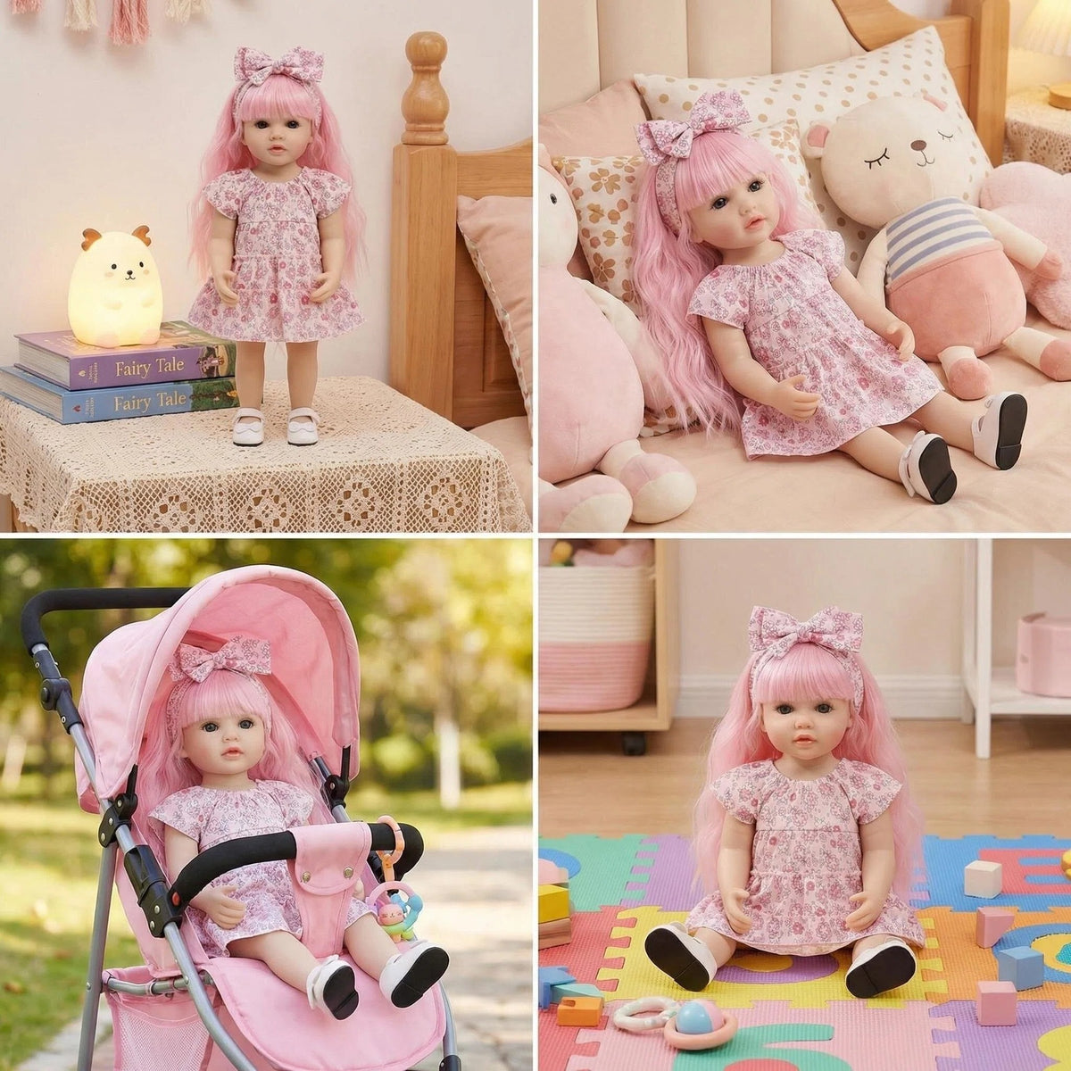 22 inch floral jumpsuit Betty reincarnation doll reborn doll