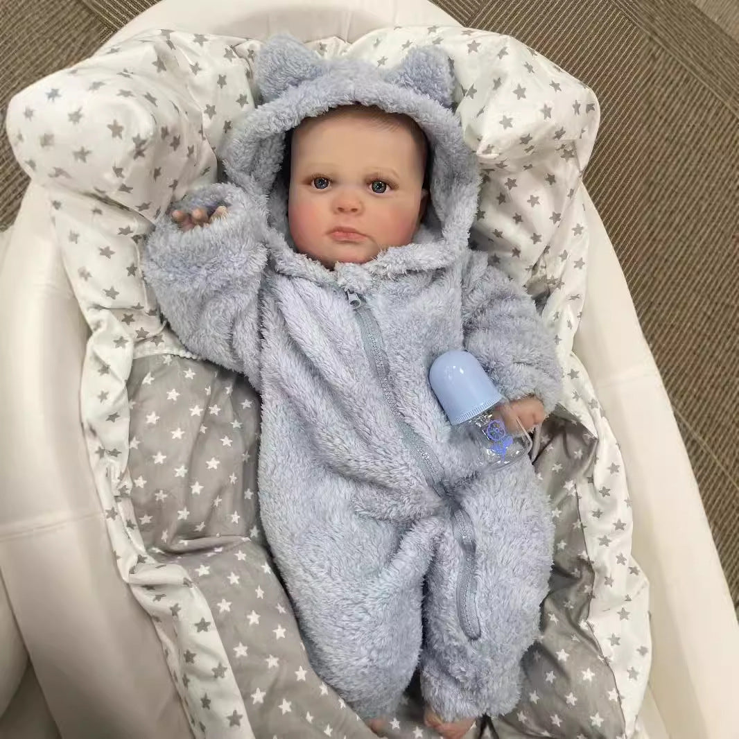 24 inch Infant Cloth Body Newborn Reborn Baby Dolls Sweet Handmade Gifts for Girls