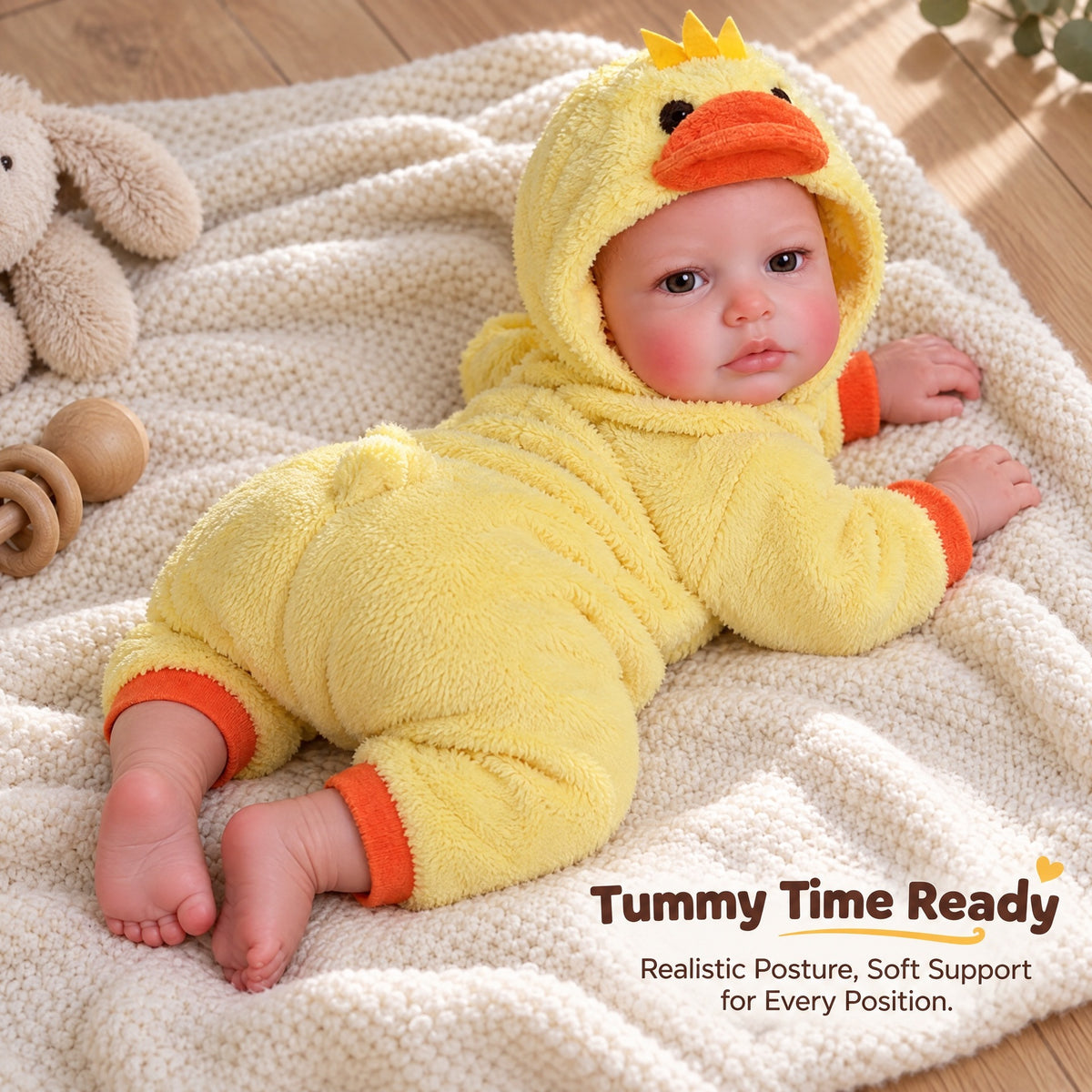 16inch Full Solid Silicone Awake Flexible Elastic Super Soft Mouth Can OpenSquish Silicone Lifelike Reborn Doll