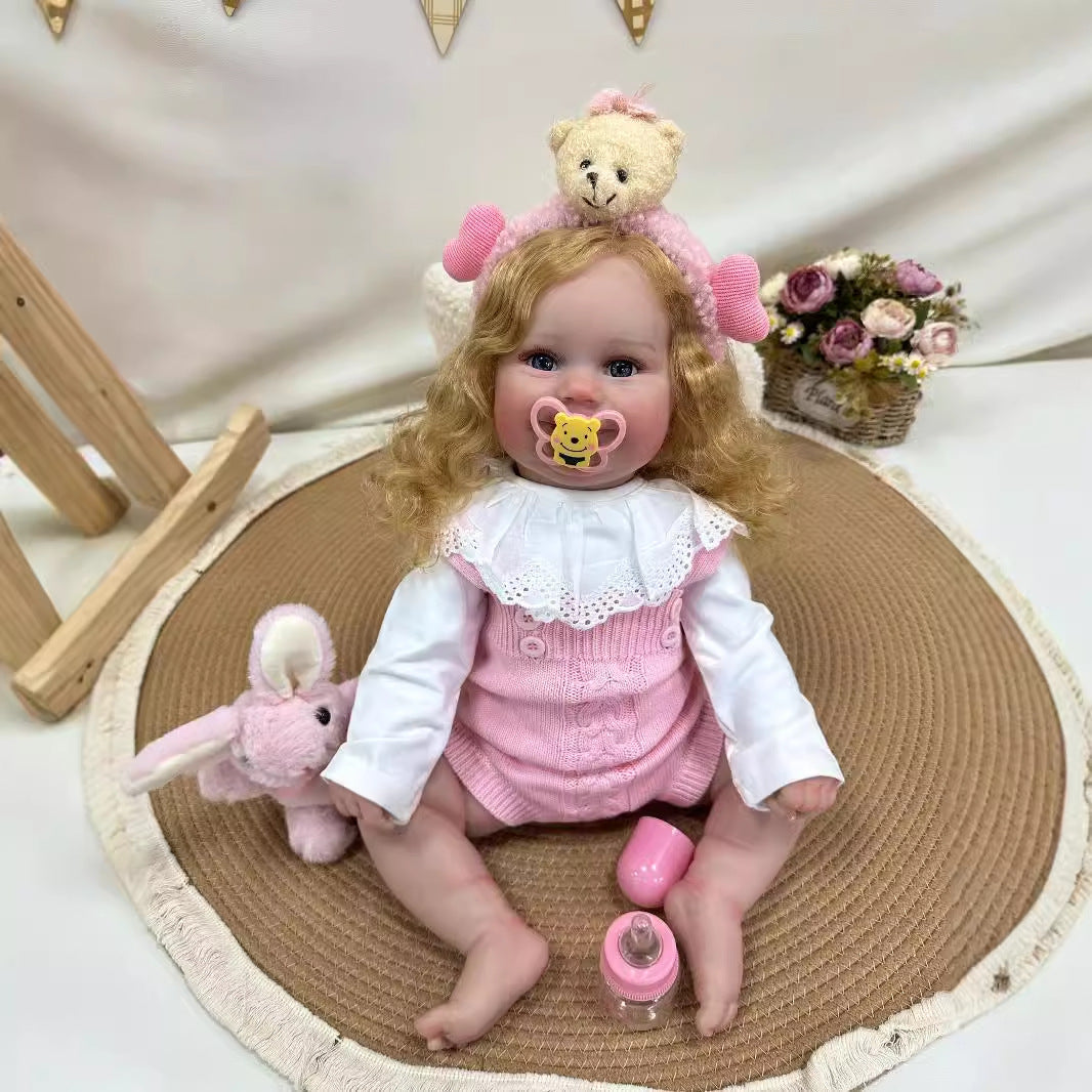 24 inch Reborn baby Dolls with Cloth Body Baby Realistic Newborn Baby Doll Play Toy for Girls Children