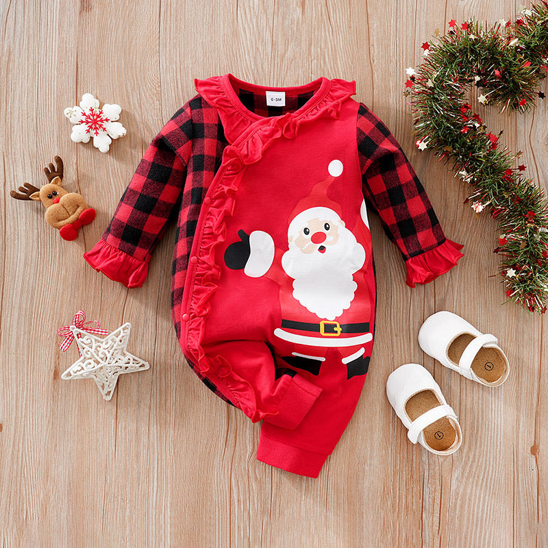 Various styles of Christmas party outfits for babies, suitable for 23/26/28-inch sizes