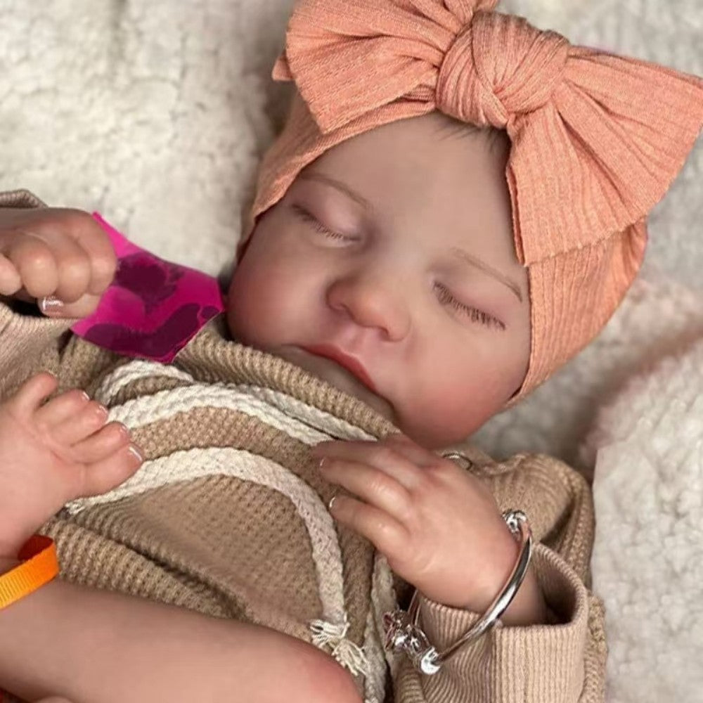 19 Inch Lifelike Sleeping Reborn Baby Dolls Girl
