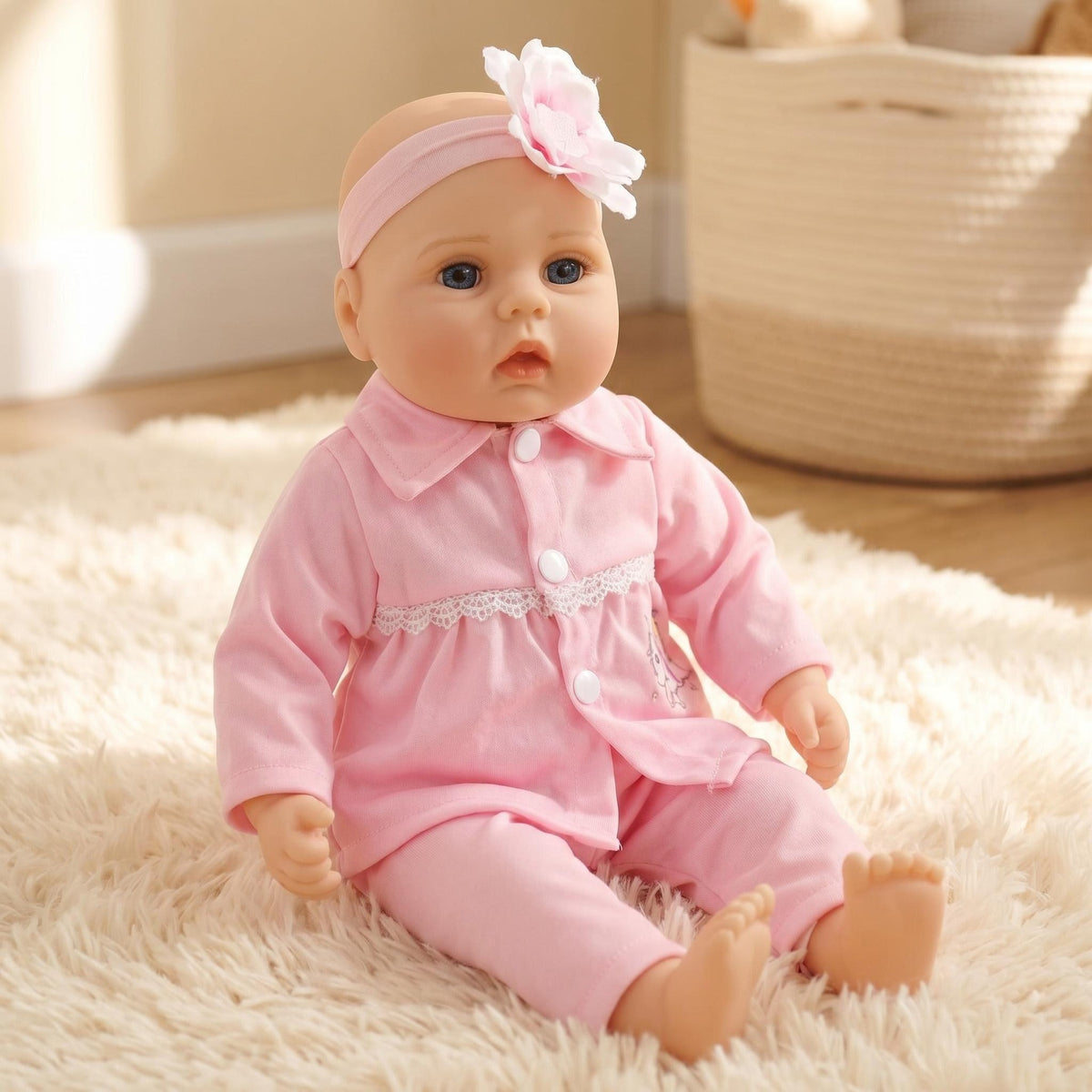 18inch cloth body Adorable Lifelike Toddler Full Body Reborn Baby Dolls Toy Newborn Gift
