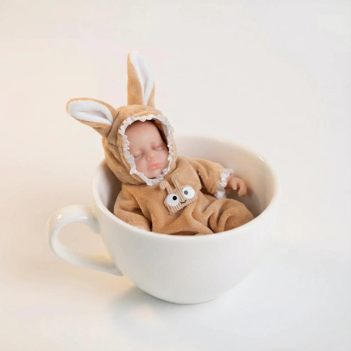 15CM Snail Small Ears Silicone Reborn Doll