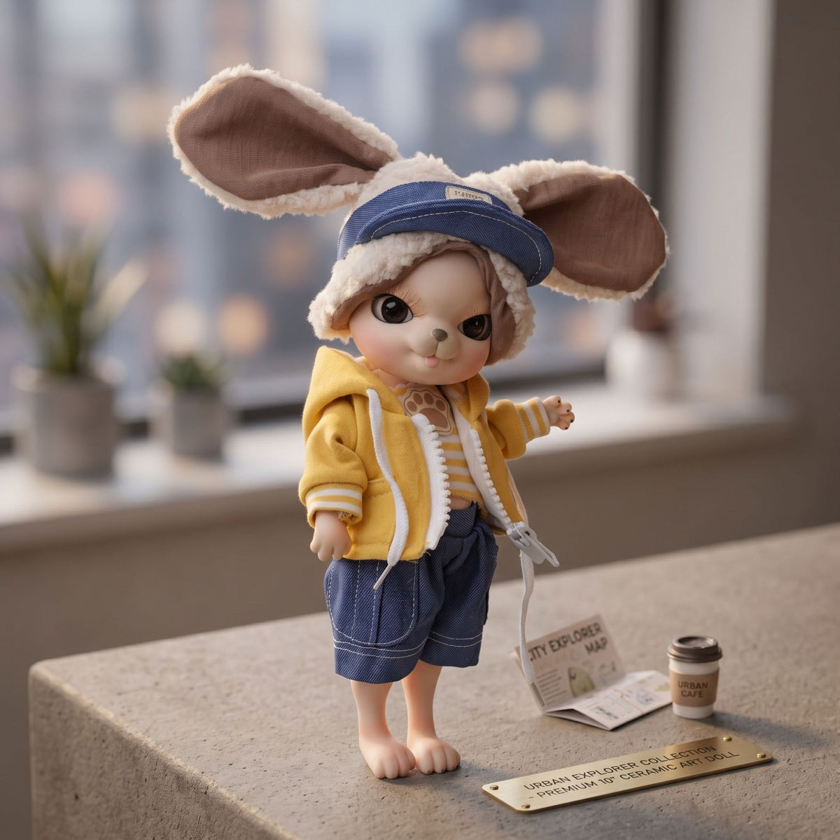 10 inch Delicate ceramic body doll with ball joint design, Toy Gift for Girls & Doll Collectors