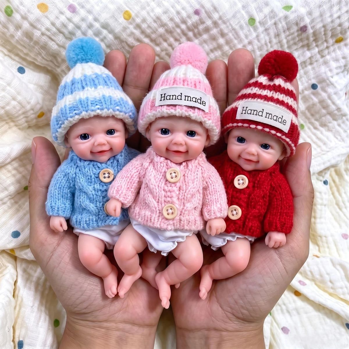 6 Inch Chubby Silicone Reborn Baby Doll 15CM Mini Full Body Soft Squishy Solid Silicone Newborn Toy