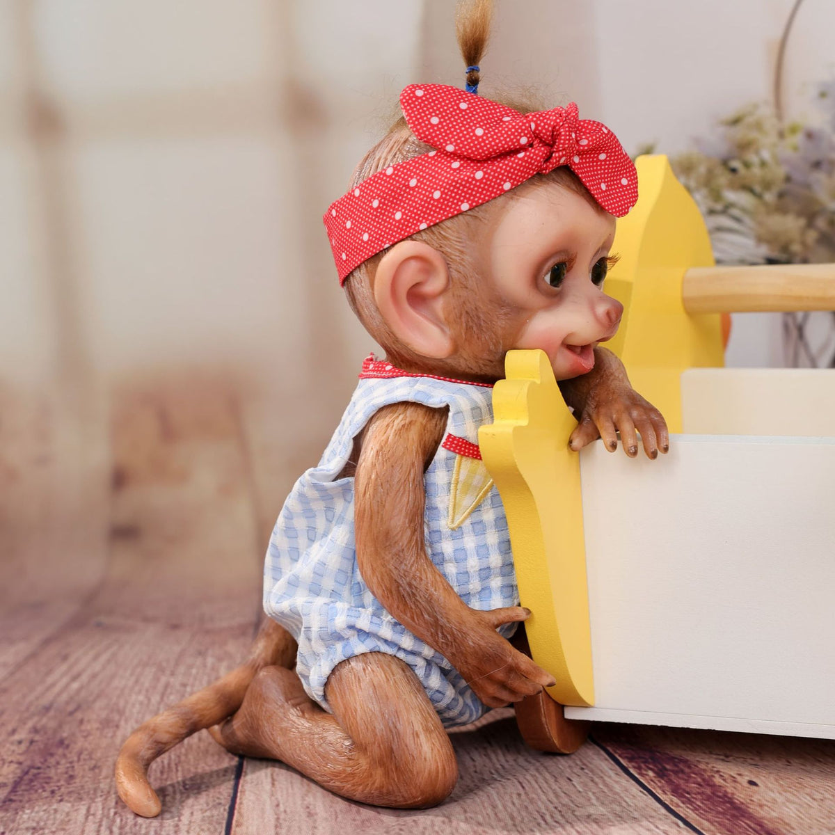 13inch Full Body Soft Silicone Realistic Reborn Baby Doll Solid monkey Silicone Doll Handmade High-quality Toy Kid Gift