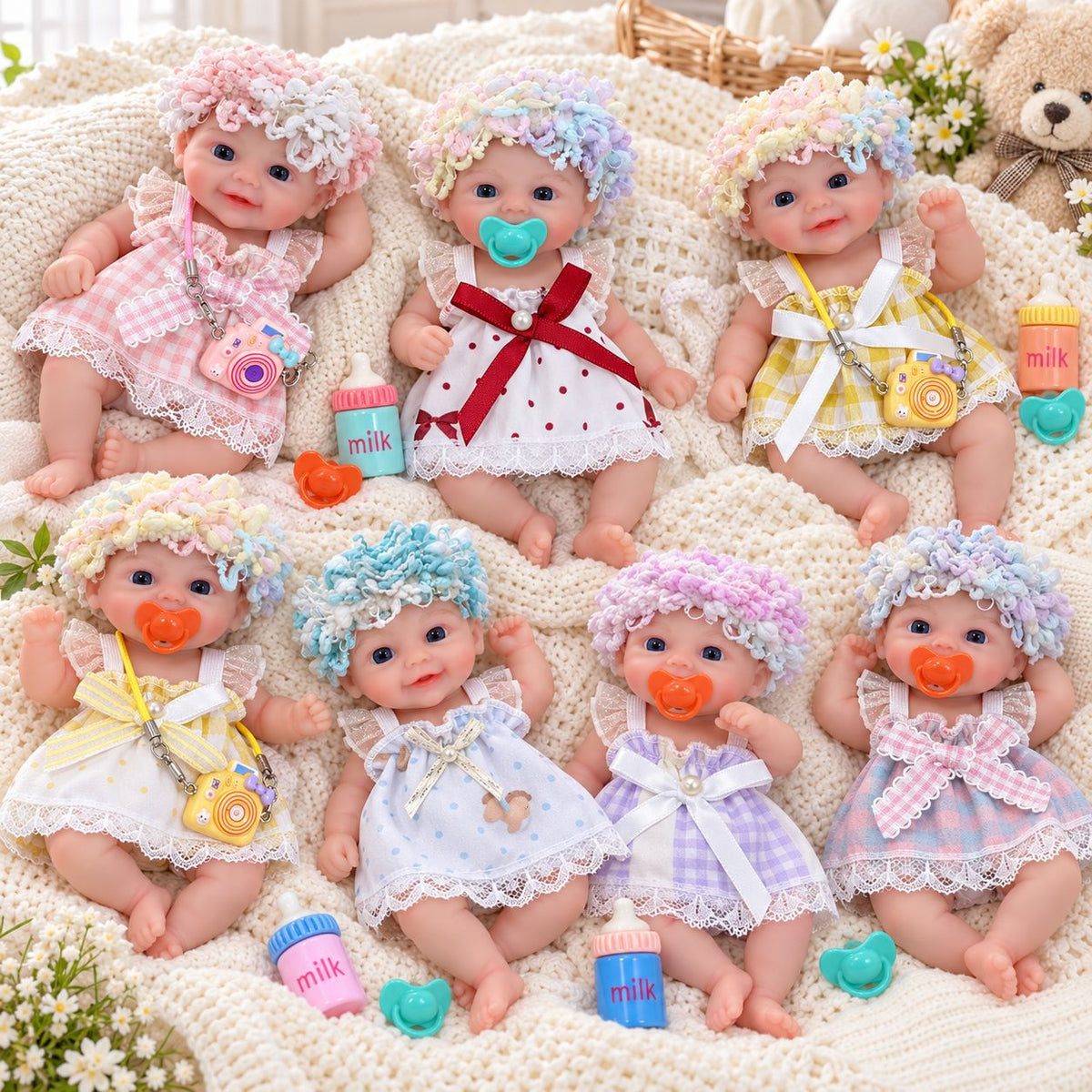 6 inch silicone reborn doll, available in various styles – a perfect seasonal gift for children