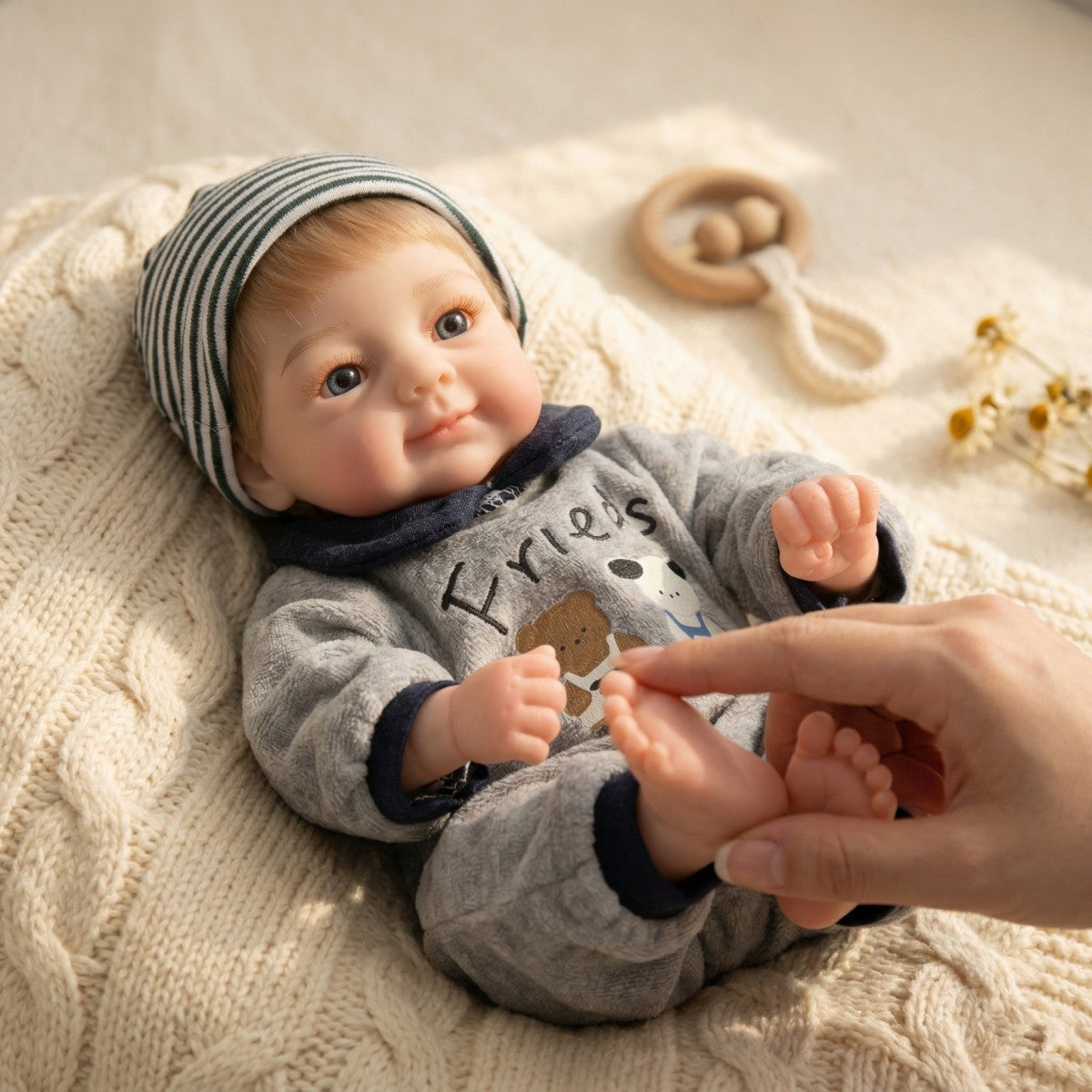 12 inch 30cm solid silicone reborn doll simulation baby