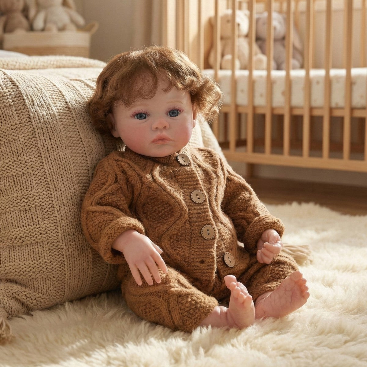 45CM Hair Transplant Reborn Doll Simulation Baby