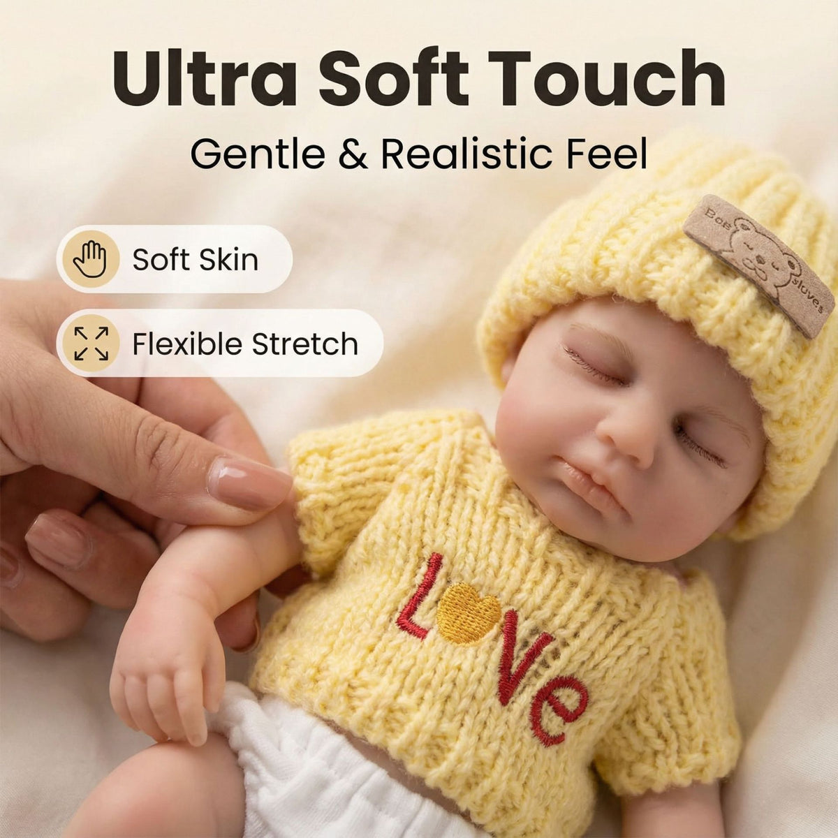 8 Inch Yellow Short Sleeve Set Full Silicone Reborn Doll