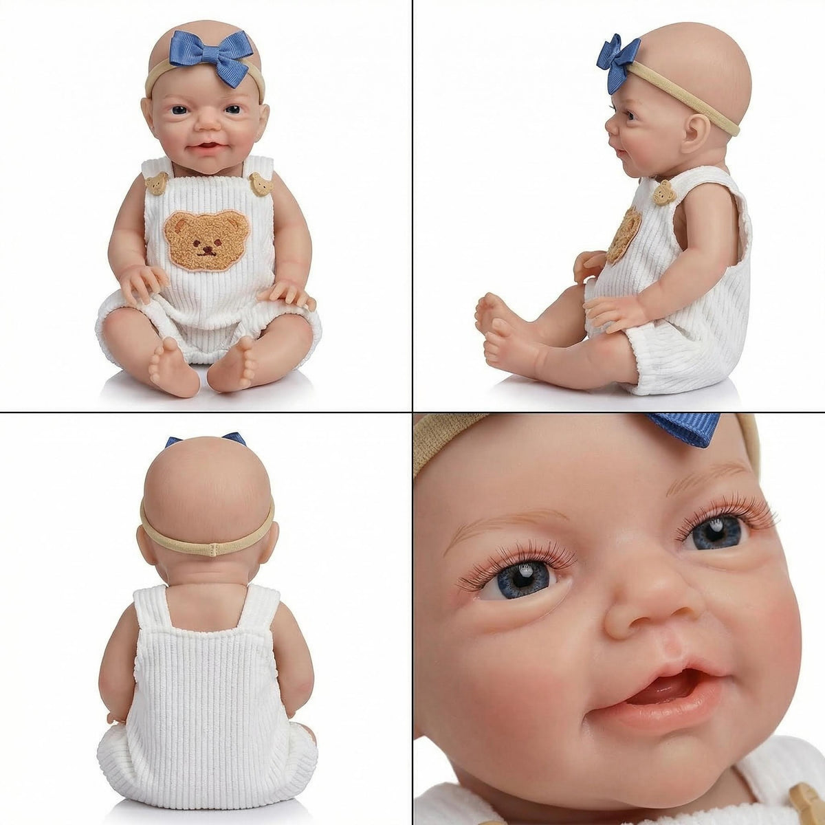 12 inch yellow teddy bear Charlie solid silicone reborn doll