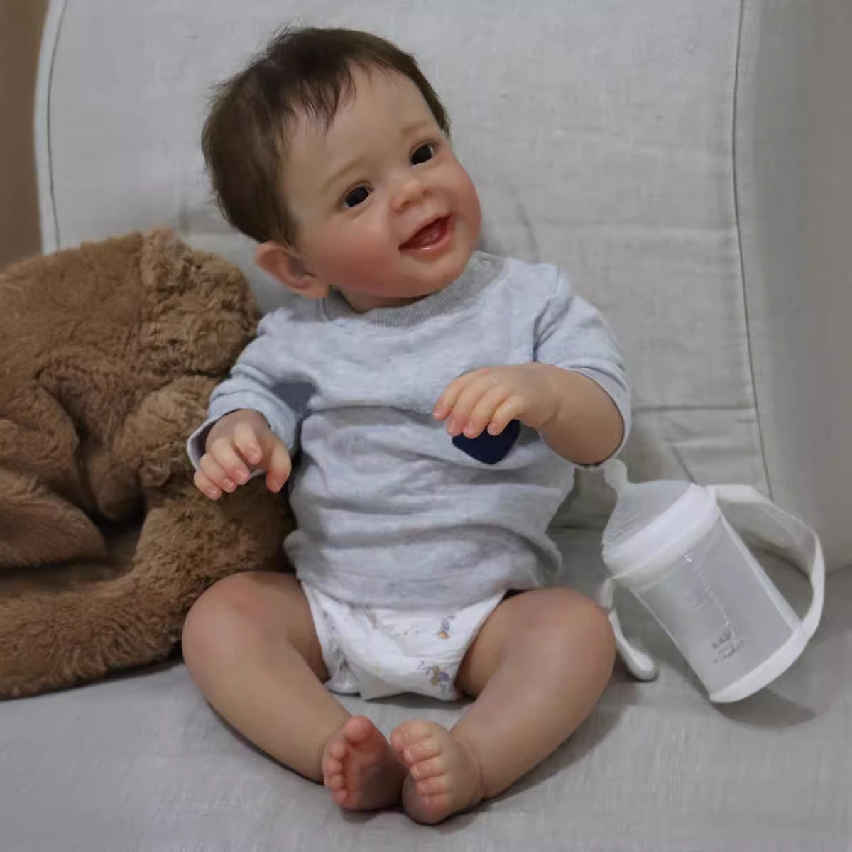 23 Inch Realistic Reborn Baby Dolls with Cloth Body Doll Newborn Doll for Gift
