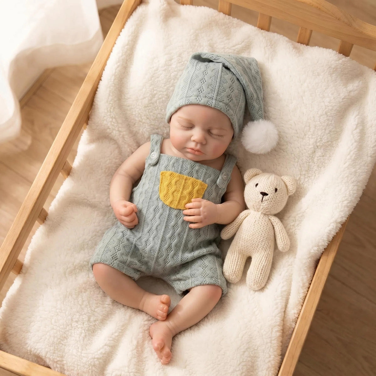 16 Inch Sleeping with Full Silicone Reborn Doll | Holiday & Birthday Companion Gift