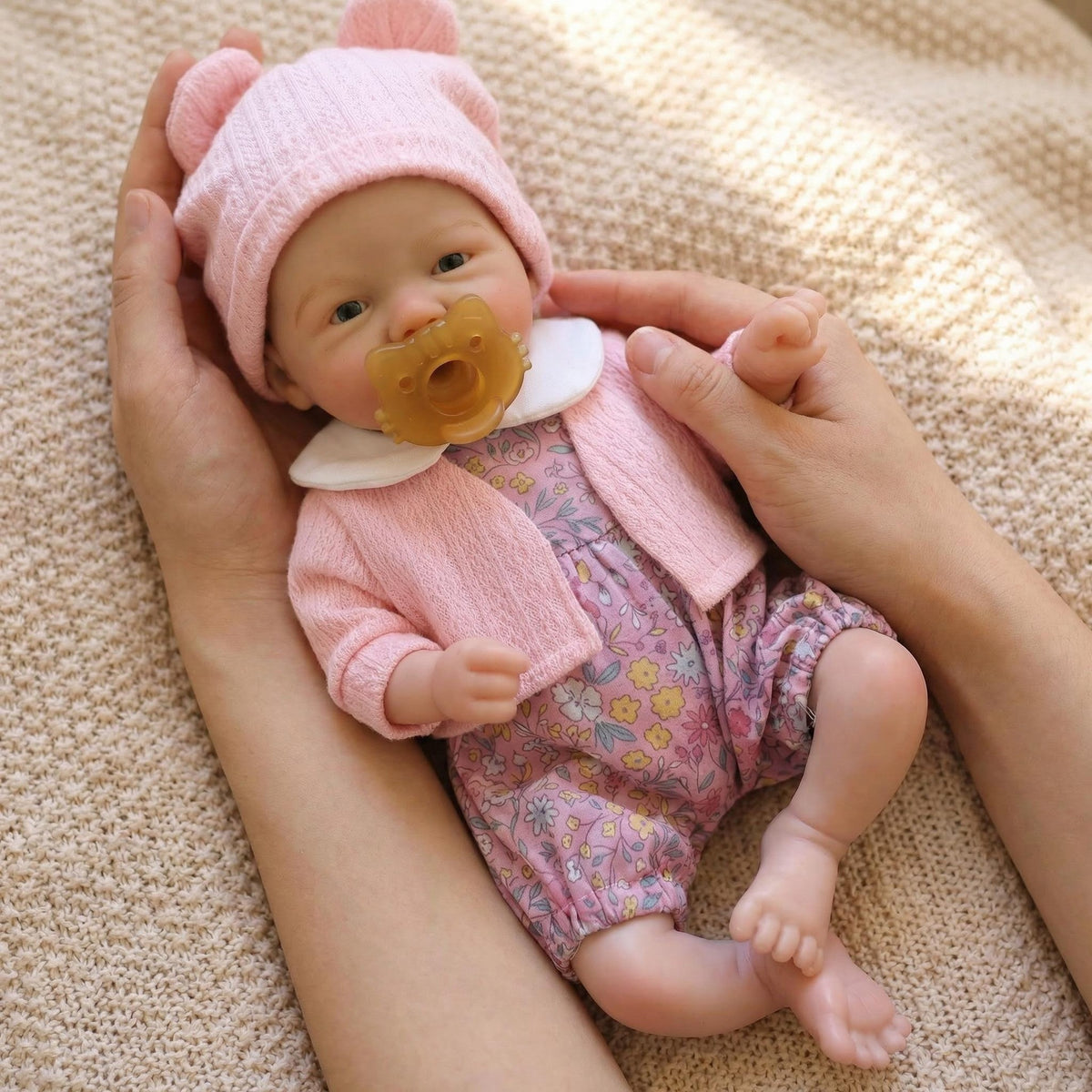 12 inch one-piece floral costume simulation doll Silicone Rebirth Doll