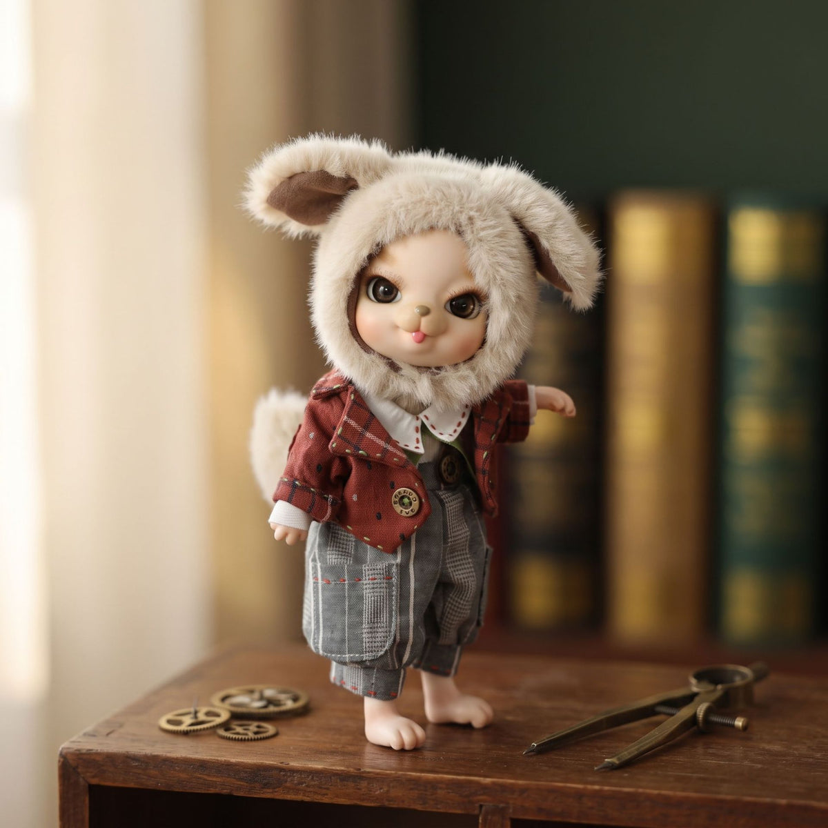 10 inch Delicate ceramic body doll with ball joint design, Toy Gift for Girls & Doll Collectors