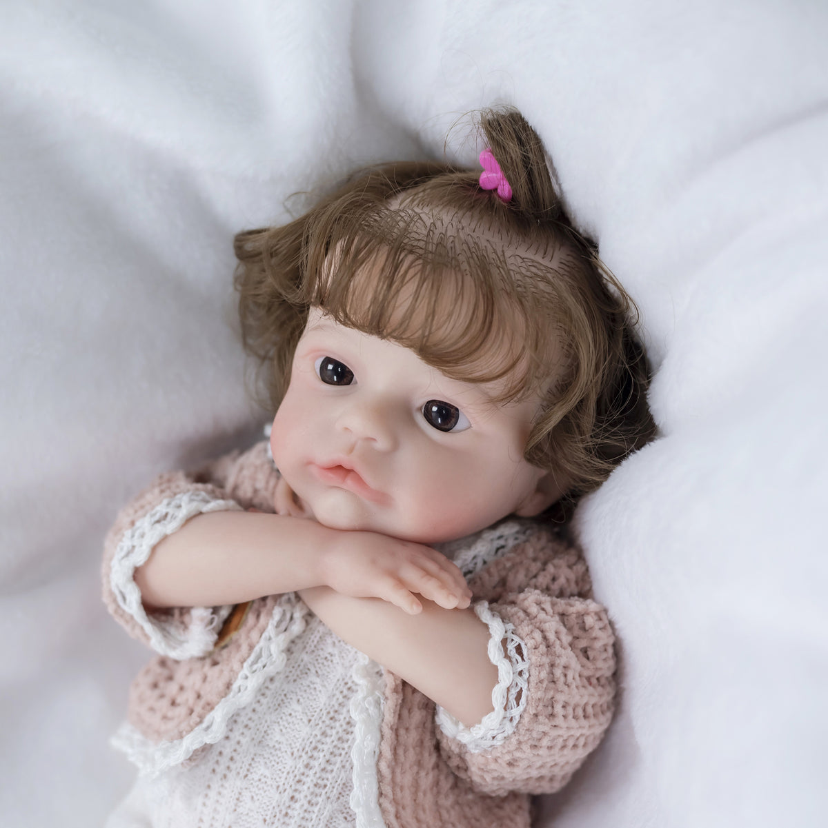 12 inch Reborn Dolls with Solid Silicone Body, soft Q-elastic bath toy gift or doll collector