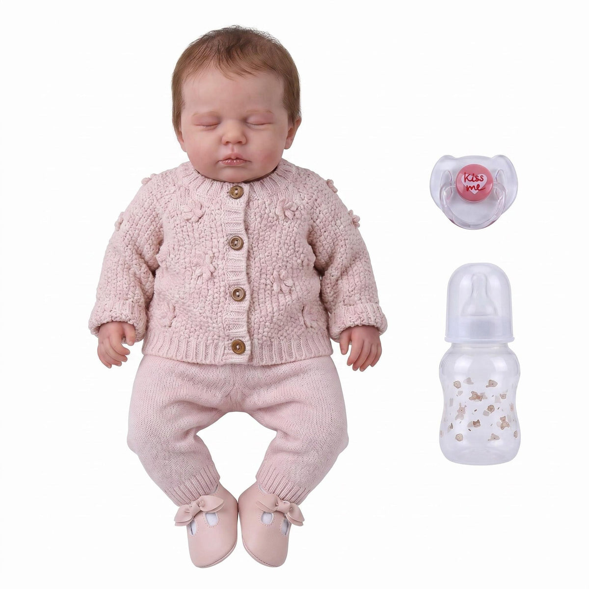 19 inch Reborn dolls handmade toy gift for children with full vinyl body