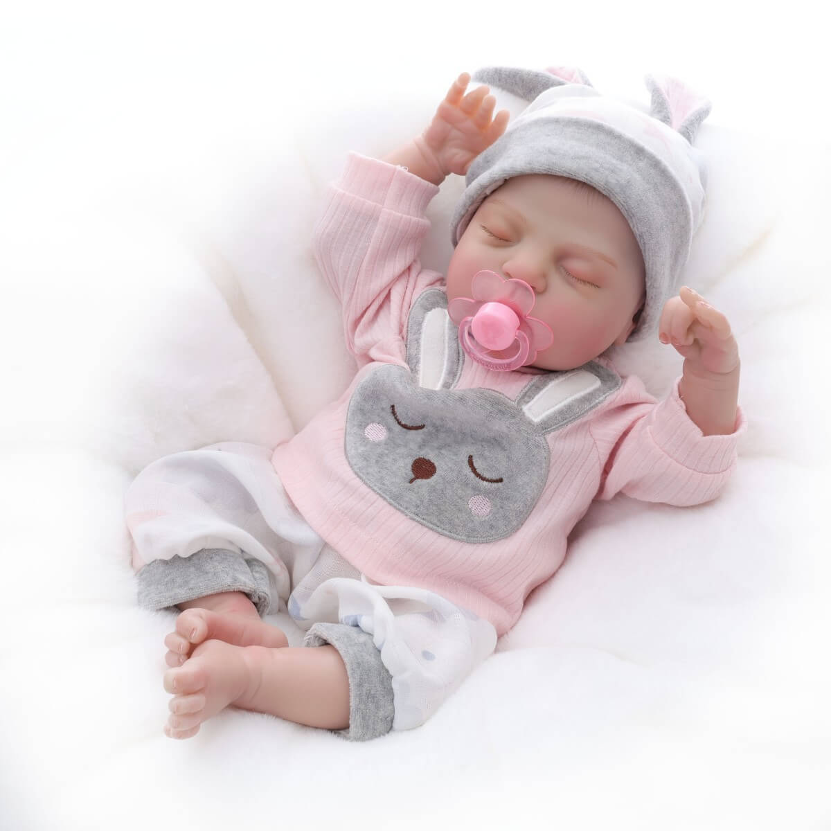 45cm Rebirth Doll Cloth Height Color Simulation Baby