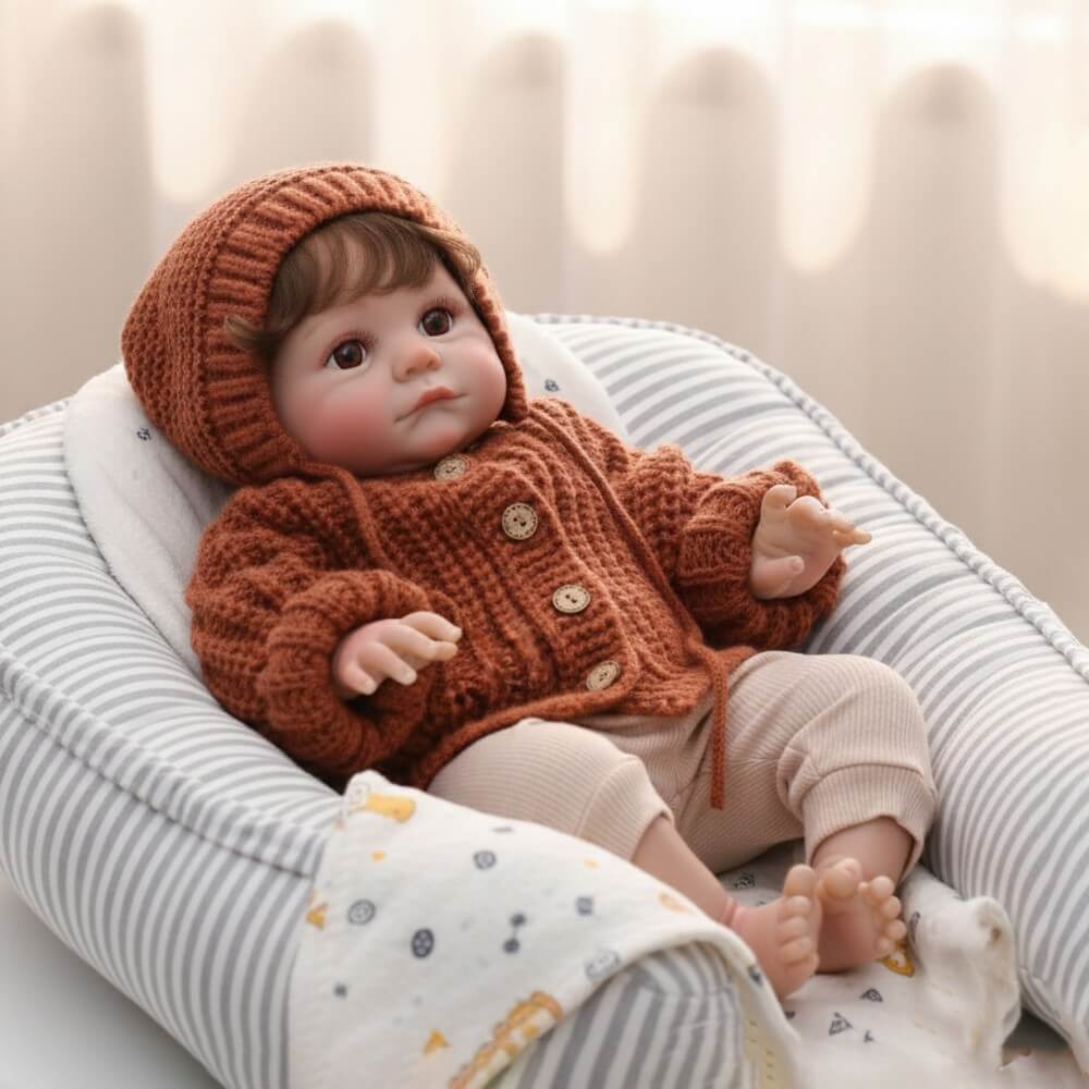 24 inch 60cm cloth height color hair transplant reborn baby 60cm simulated humanoid doll