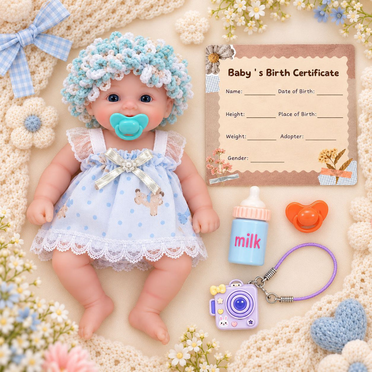 6 inch silicone reborn doll, available in various styles – a perfect seasonal gift for children