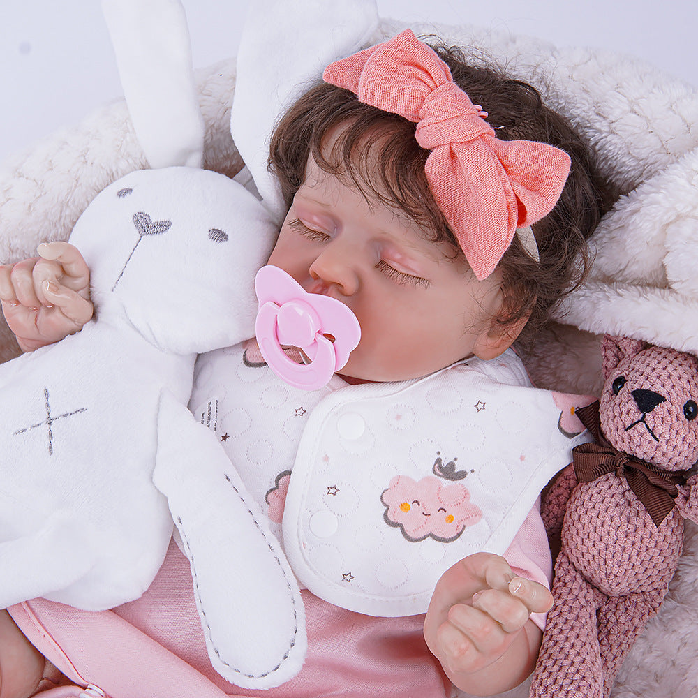 18 inch with Cloth Body Reborn Doll Full Clothes, Premium Holiday Present for Doll Enthusiasts