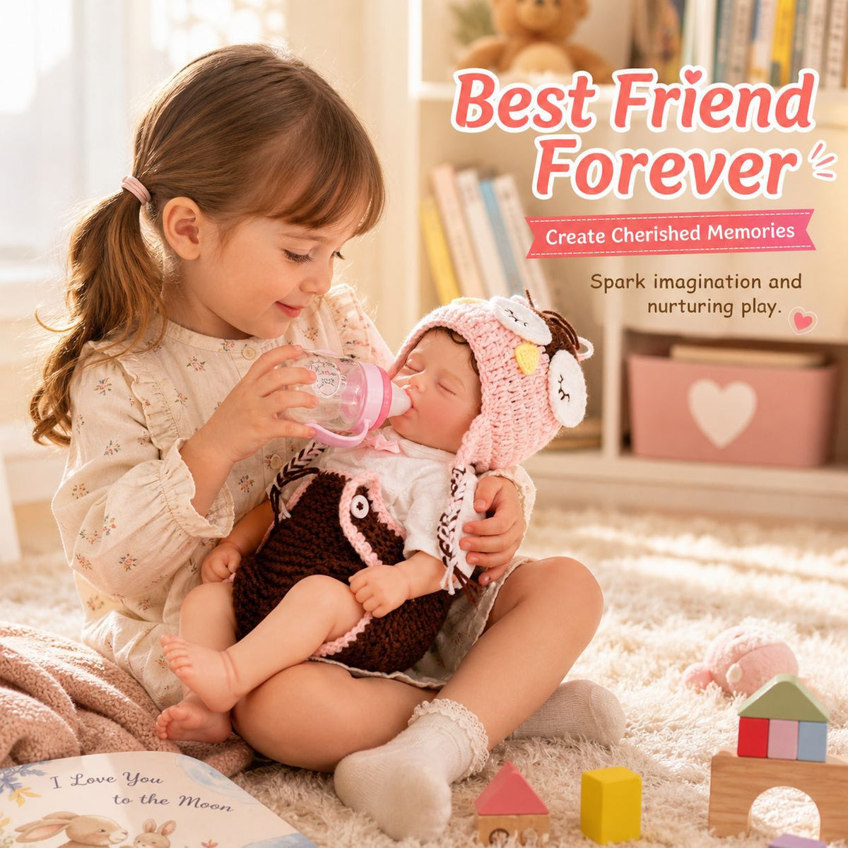 16 Inch Real Reborn Baby Doll with Full Solid Silicone Baby 3D Vein Real Skin Handcrafted Newborn Toy Ideal Gift for Kids Girls Collectors