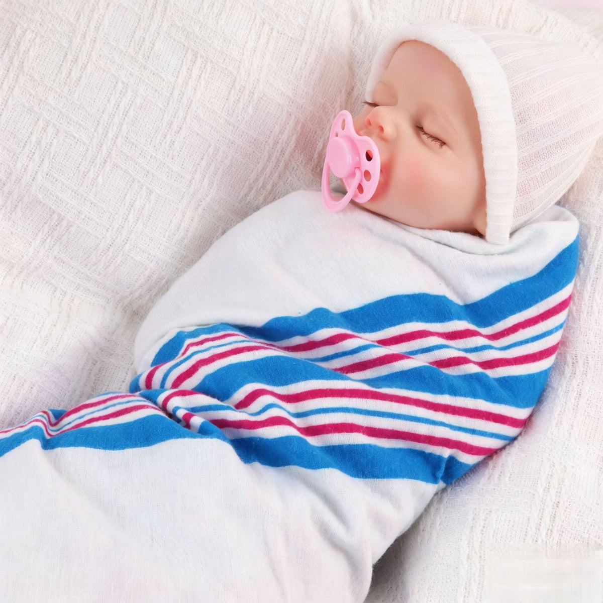 18 inch simulated reborn baby doll super soft and realistic with full solid silicone boby Present for Doll Enthusiasts