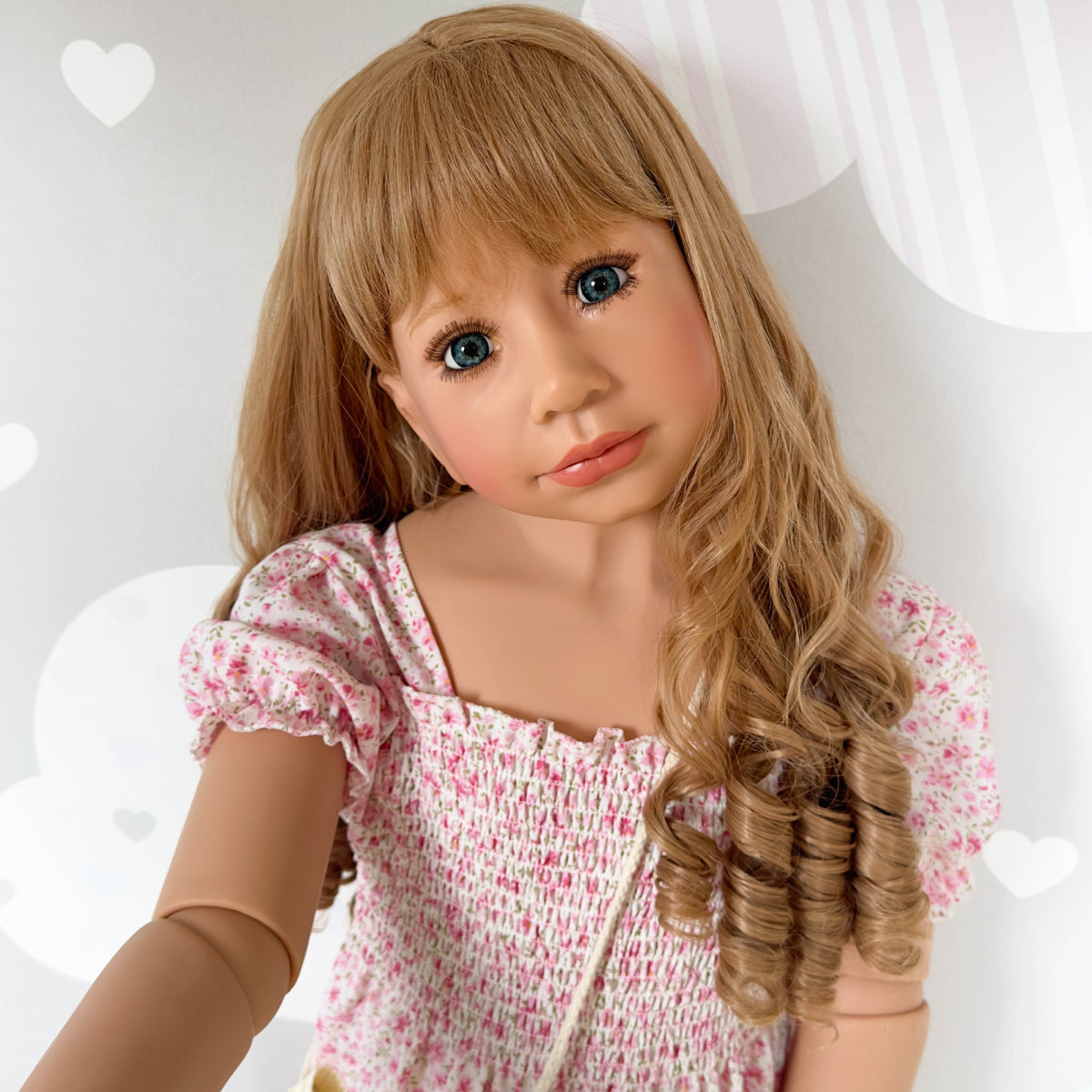47 Inch Standing Toddler Reborn Dolls with Full Vinyl Body, Companion Toy Suitable For All Occasion Holiday Gifting & Home Display