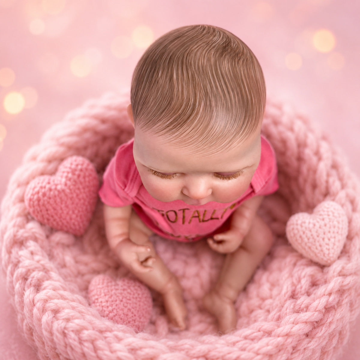 20 Inch Full Vinyl Realistic Sleeping Doll, Delicate Baby‑Like Details, Ideal Keepsake for Kids and Adult Doll Collectors