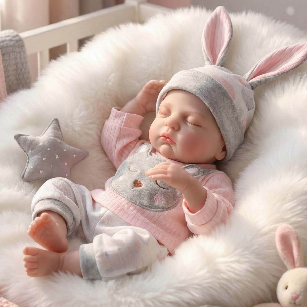 45cm Rebirth Doll Cloth Height Color Simulation Baby