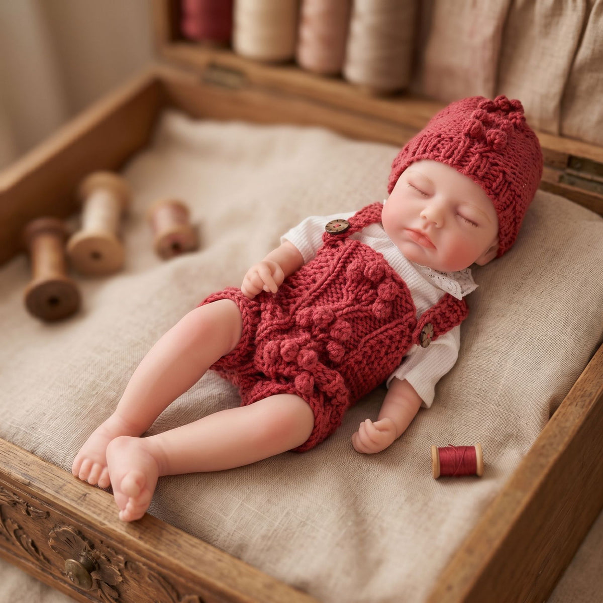 17 inch Lifelike Reborn Baby Doll - Realistic Full Silicone Newborn Toddler Toy for Ages 3+