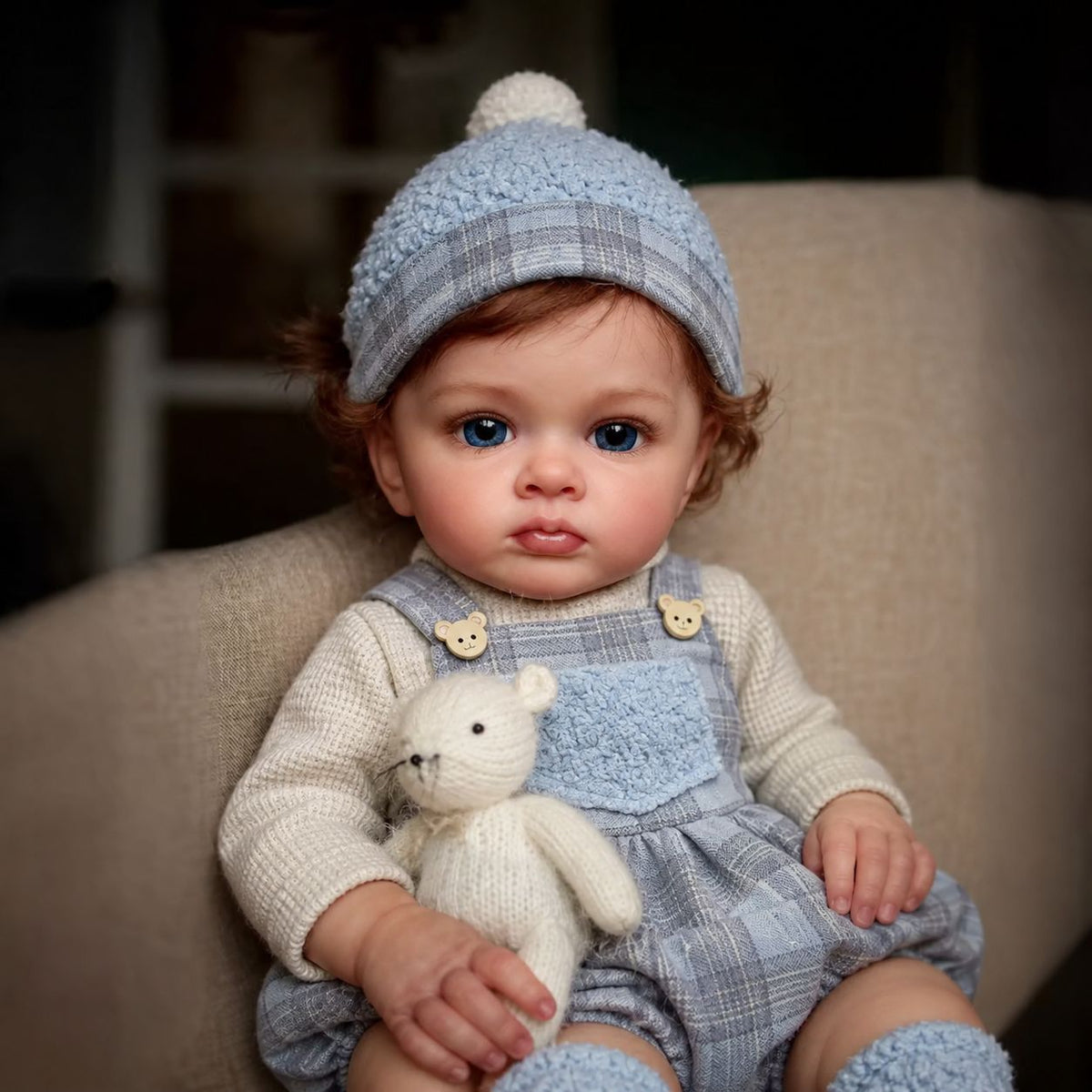 22 inch Full Vinyl Reborn Baby Doll – A Lifelike Gift for Seniors, Loved Ones, and Children